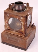 Lot 127 - An unmarked signal interior lamp plated...
