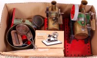 Lot 12 - Mixed stationary steam accessories and...