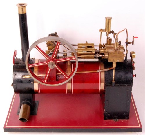 Lot 156 - Large portable 'Locomobile' type engine with...