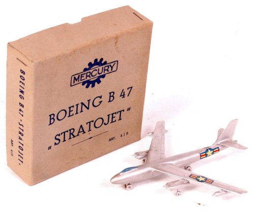 Lot 2577 - Mercury, No.418, Boeing B47 Stratojet, silver...