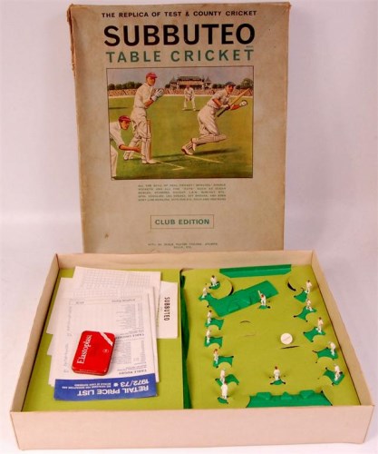Lot 3210 - Subbuteo cricket and Subbuteo angling box sets,...