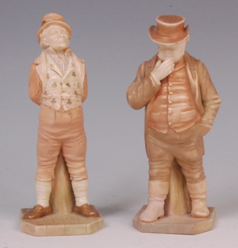 Lot 436 - A pair of Royal Worcester figures by James...