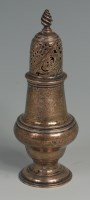 Lot 457 - An early George III silver pedestal lighthouse...