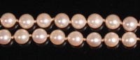 Lot 503 - A ladies knotted pearl single string necklace,...