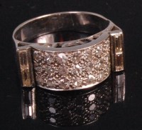 Lot 539 - An after Cartier white metal diamond set...
