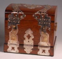 Lot 605 - A Victorian rosewood and electroplated mounted...