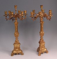 Lot 616 - A pair of Continental circa 1900 gilt metal...