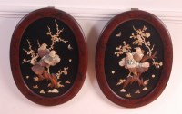 Lot 651 - A pair of Japanese Meiji period shibiyama...