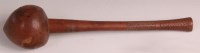 Lot 625 - A Fijian hardwood ula throwing club, with...