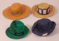 Lot 66 - Four Christian Dior ladies vintage hats, to...