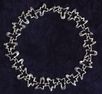 Lot 76 - A Georg Jensen Danish silver necklace,...