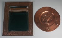 Lot 77 - An Arts & Crafts period copper framed...