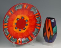 Lot 11 - A Poole Pottery Delphis pattern circular...