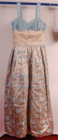 Lot 59 - A ladies vintage silk ballgown, having creased...