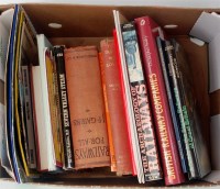 Lot 42 - 2 boxes of approx 40 soft and hard cover books...