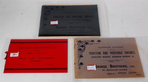 Lot 60 - 3 catalogues by Savage Brothers Ltd, Kings...