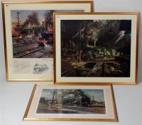 Lot 67 - Terence Cuneo framed and glazed print group,...