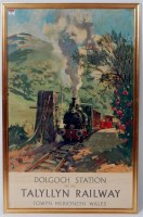 Lot 69 - Terence Cuneo double royal poster of Dolgoch...