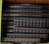 Lot 443 - 2x boxes of MTH 3 rail electric track...