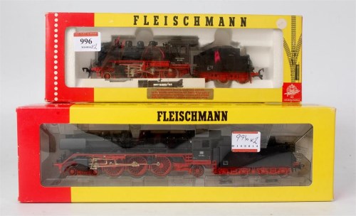 Lot 996 - A Fleischmann 4103 H0 4-6-2 engine and tender...