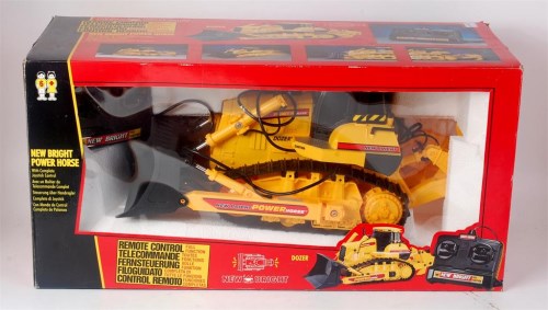 Lot 1278 - New Bright, remote control power horse plastic...