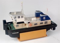 Lot 72 - Scratchbuilt radio control model of a tugboat,...
