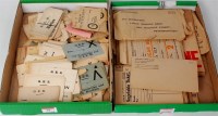 Lot 79 - 2 trays containing quantity of luggage,...