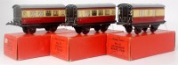 Lot 307 - 2x Hornby 1954-8 No. 51 1st class coaches and...