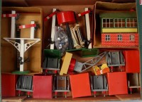 Lot 337 - A large tray of Hornby postwar accessories...