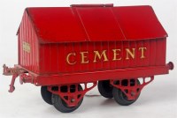 Lot 349 - Hornby 1928-30 GW cement wagon on red open...