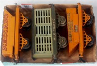 Lot 369 - 3 Hornby wagons on open axleguard bases...