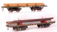 Lot 380 - Hornby 1924-5 LMS No. 2 lumber wagon with LMS...
