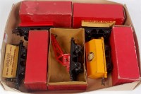 Lot 394 - A small tray of 5 boxed Hornby postwar wagons...