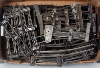 Lot 401 - A large tray of Hornby clockwork track...