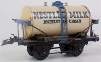 Lot 408 - Hornby 1939-41 Nestle's Milk tank wagon on...