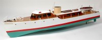 Lot 127 - Kit built 1/16th scale diesel motor yacht,...