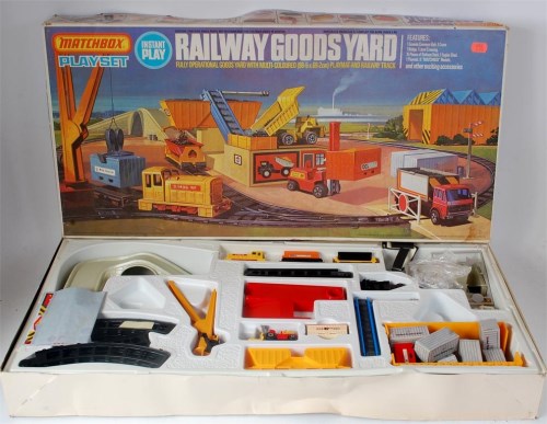 Lot 2303 - Matchbox, PS-4 railway goods yard playset...