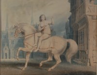 Lot 873 - 19th century English school - Lady Godiva on...