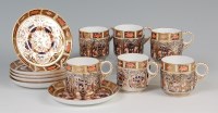 Lot 465 - A set of six Royal Crown Derby porcelain...