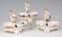 Lot 484 - A pair of German porcelain Rococco style...