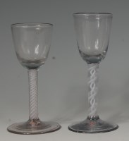 Lot 536 - An 18th century style wine glass, having...