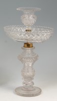 Lot 543 - A 19th century cut glass pedestal table...