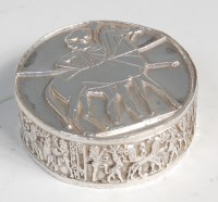 Lot 618 - A 19th century Russian silver pill box, of...