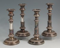 Lot 620 - A set of four late 19th century silver plated...