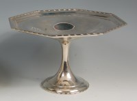 Lot 622 - An Edwardian silver pedestal high comport, of...