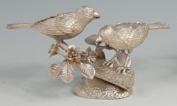 Lot 648 - A contemporary sculpted silver table ornament,...