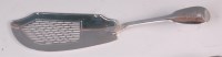 Lot 659 - A George III silver fish slice, in the Fiddle...