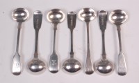 Lot 662 - A matched set of eight mid-Victorian silver...