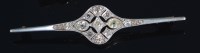 Lot 689 - A yellow gold and platinum faced diamond set...