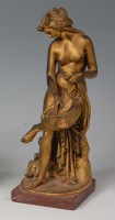 Lot 748 - A circa 1900 French gilt bronze figure of a...